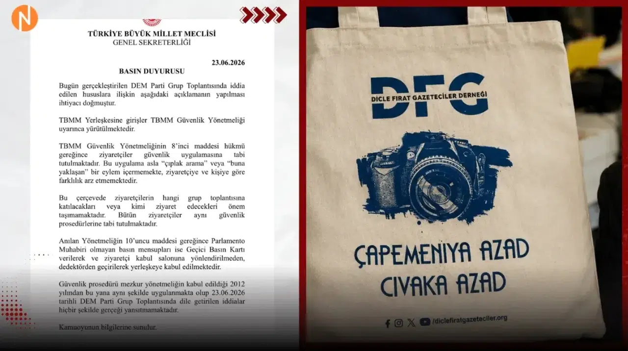 Meclis'teki çanta ve arama tartışmasına TBMM'den yanıt: "İddialar gerçeği yansıtmıyor"
