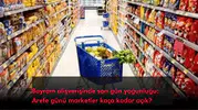 Bayram alışverişinde son gün yoğunluğu: Arefe günü marketler kaça kadar açık?