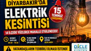 Binlerce aboneyi ilgilendiriyor! Diyarbakır'da 15 Temmuz elektrik kesintisi programı belli oldu