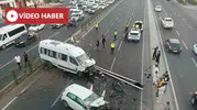 Diyarbakır'da zincirleme trafik kazası: Araçlar karşı şeride savruldu, 2 kişi yaralandı