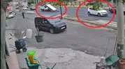 Diyarbakır-Silvan yolundaki tehlikeli anlar kamerada