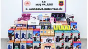 Muş merkezli operasyonda 700 bin liralık kaçak ürün yakalandı