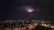 Elazığ semalarında şimşekler görsel şölen oluşturdu