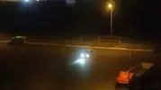Elazığ sokaklarında tehlikeli drift anları kameraya yansıdı