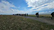 Arin Gölü’ndeki su çekilmesine dikkat çekmek için doğa yürüyüşü düzenlendi