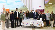 Ağrı İbrahim Çeçen Üniversitesi öğrencileri omaç helvası geleneğini yaşatıyor