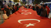 Elazığ sokakları Cumhuriyet coşkusuyla aydınlandı