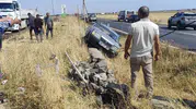 Diyarbakır Çınar yolunda iki aracın karıştığı kazada bir kişi yaralandı