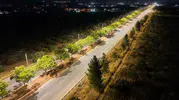 Şanlıurfa GAP Havalimanı yoluna 472 yeni aydınlatma direği dikildi