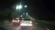 Elazığ Güney Çevre Yolu'nda tehlikeli sürüş kameraya yansıdı