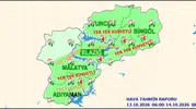 Tunceli için kuvvetli yağış ve toz taşınımı uyarısı geldi