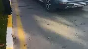 Elazığ Mustafapaşa Caddesi üzerinde üç araç birbirine girdi