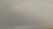Adilcevaz semalarında beliren gökkuşağı görsel şölen yaşattı