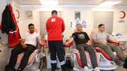 Tunceli'de kan bağışına yoğun ilgi ve fidan desteği
