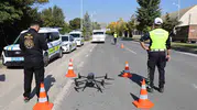 Elazığ trafiğinde dronlu denetim dönemi