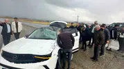 Silvan karayolunda yağışlı havada kaza