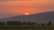 Güroymak gökyüzü akşam saatlerinde renk değiştirdi