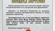 Muş’ta Murat Nehri için kritik uyarı İki popüler alan kapatıldı