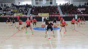 Cizre gençliği 19 Mayıs coşkusunu spor salonuna taşıdı