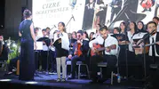 Cizre sahnesinde öğretmen ve öğrenciler bir araya geldi