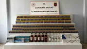 Viranşehir yolunda kaçak tütün ve alkol operasyonu