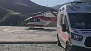 Bahçesaray’dan havalanan ambulans helikopter hayat kurtardı