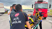 Çaldıran yolunda iki kamyonet çarpıştı