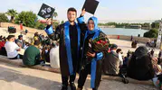 Üniversiteyi oğluyla aynı sırada bitiren anne bölüm birincisi oldu