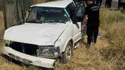 Ergani yolunda pikap takla attı 7 kişi yaralı