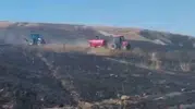 Siirt’te hasat zamanı korkutan yangın