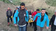 Yüksekova dağlarında 6 saatlik yaşam mücadelesi