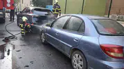 Batman merkezde park halindeki araç alevlere teslim oldu