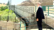 Esendere sınırında yeni sosyal alanlar için beton duvarlar yükseliyor