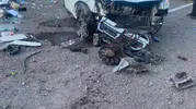 Elazığ Palu yolunda kaza beş kişi hastanelik oldu