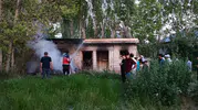Erciş’te bir odunluk küle döndü