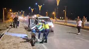 Bitlis Yolalan beldesinde motosiklet ve otomobil çarpıştı