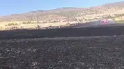 Silvan kırsalında hasat sonrası çıkan yangın 100 dönümü küle çevirdi