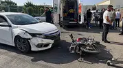 Siirt merkezde otomobil ve motosikletin karıştığı kazada iki kişi yaralandı