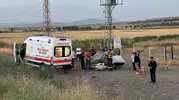 Bingöl Genç yolunda kontrolden çıkan araç takla attı
