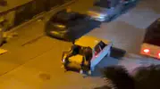 Bagajda yolculuk eden genç, frenle yola savruldu