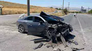 Elazığ yolunda iki aracın karıştığı kazada altı kişi hastanelik oldu
