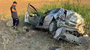 Kurtalan'da otomobil devrildi, 3 kişi yaralandı