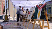 Vanlılar Gazze dramını gözler önüne sermek için meydanda buluştu