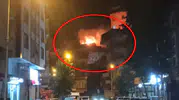 Diyarbakır Yenişehirde çatı yangını sonrası iki kişi gözaltına alındı