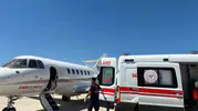 Kalp rahatsızlığı bulunan bebek acil uçuşla Ankara'ya nakledildi