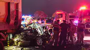 Derik yolunda kamyona çarpan otomobilde bir kişi hayatını kaybetti