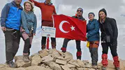 Reşko Zirvesi'ne Ankara çıkarması 7 dağcı 4 bin 135 metreyi aştı