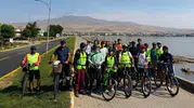 Bitlisli bisikletçiler 90 kilometrelik rotada tarihi mirasa yolculuk yaptı