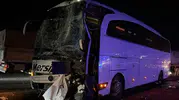 Siverek'te Malazgirt dönüşü otobüs kazası 13 yaralı