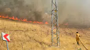 Silvan kırsalındaki yangına havadan ve karadan müdahale sürüyor